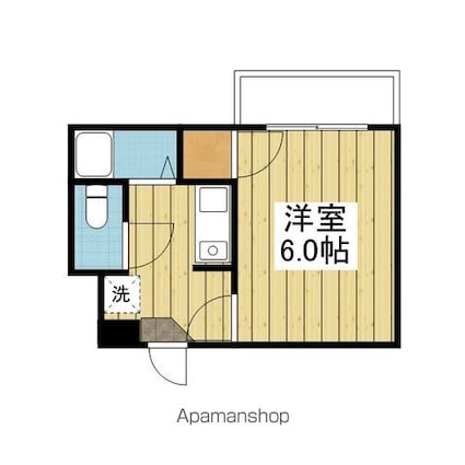 オレンジコート土居田[1K/18m2]の間取図