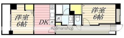 ドルチェ三鷹[2K/46.54m2]の間取図