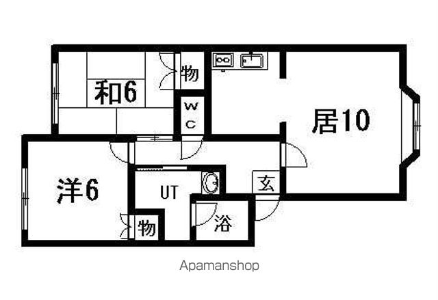 札幌市東豊線 福住駅 徒歩6分 2階建 築32年の間取り写真