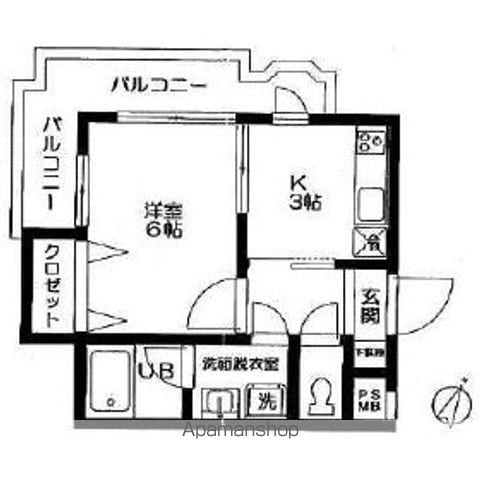 【大田区南久が原のマンションの間取り】