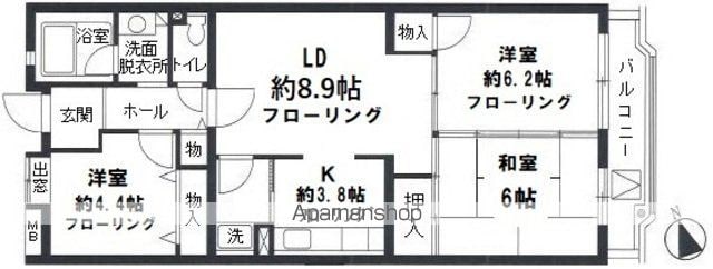 ブランニュー別所4号棟の間取り写真