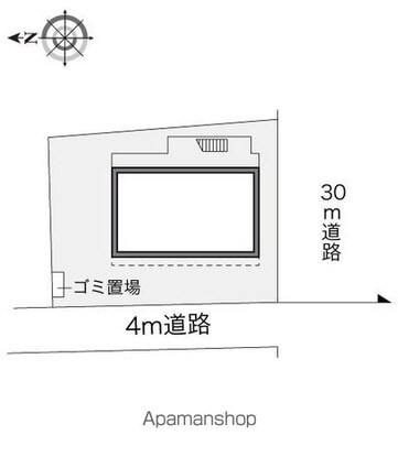 レオパレスＭａｅｈａｒａ[1K/19.87m2]の配置図