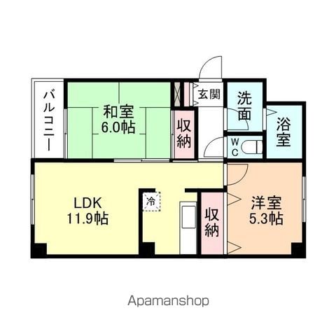 ベルトピア富山Iの間取り写真