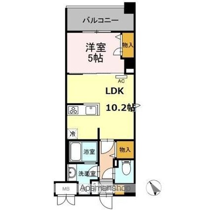 タンドリュクス　プレミアム[1LDK/40.31m2]の間取図
