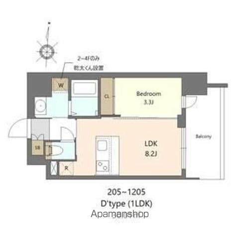 SーRESIDENCE難波西ALTERの間取り写真