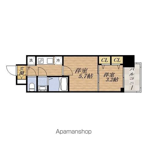 SーRESIDENCE日本橋QUALIERの間取り写真