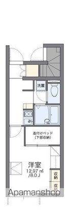 レオパレスエクセル林泉寺　弐[1K/23.61m2]の間取図