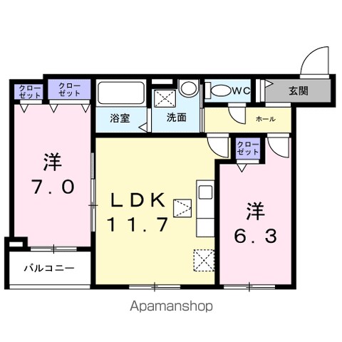 アドヴァンスの間取り