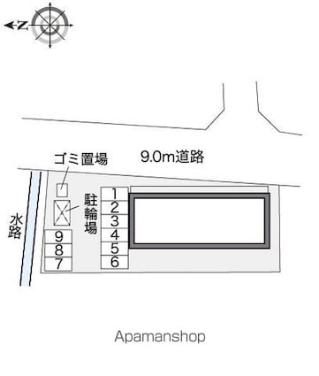 レオパレスヴィレッジ[2DK/49.68m2]の配置図