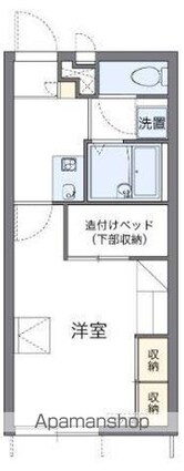 レオパレスＳ　ＣＯＵＲＴ[1K/23.18m2]の間取図