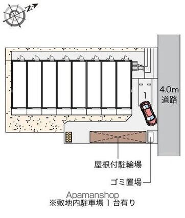 レオネクスト大宮ＥＡＳＴ[1K/23.6m2]の配置図