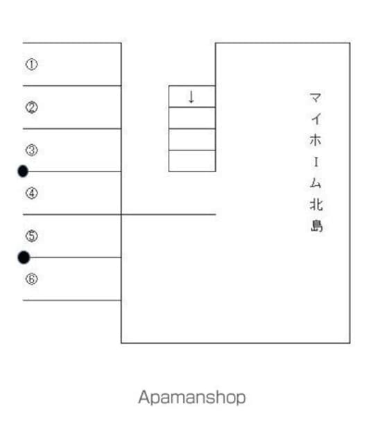 和歌山県和歌山市北島[2K/35.6m2]の配置図