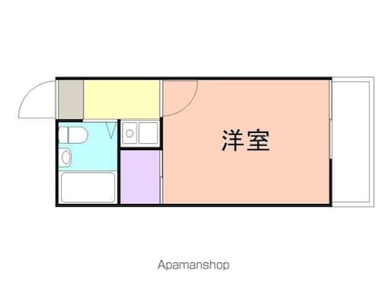 和歌山県和歌山市手平４丁目[1K/16m2]の間取図