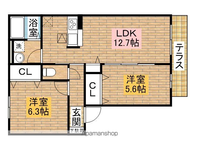 シャーメゾン神市の間取り写真