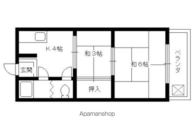 マンション山科の間取り写真