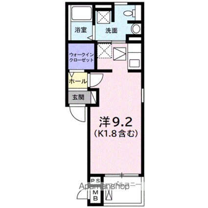 ネオグランツ[1R/26.27m2]の間取図