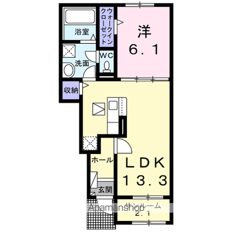 速見郡日出町 2階建 築4年の間取り写真