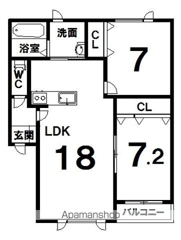 コルサKの間取り写真