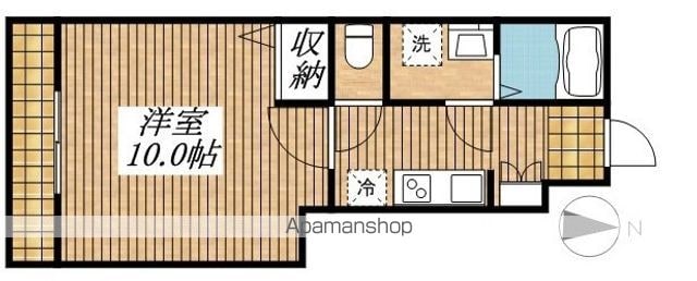 東京都日野市新町１丁目[1K/31.57m2]の間取図