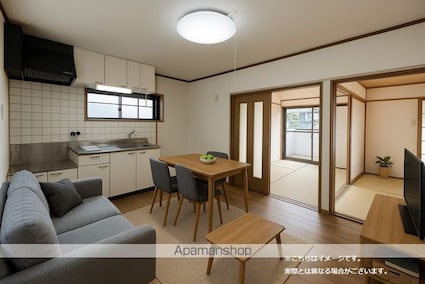 プラセール春日[3DK/65.53m2]のリビング・居間1