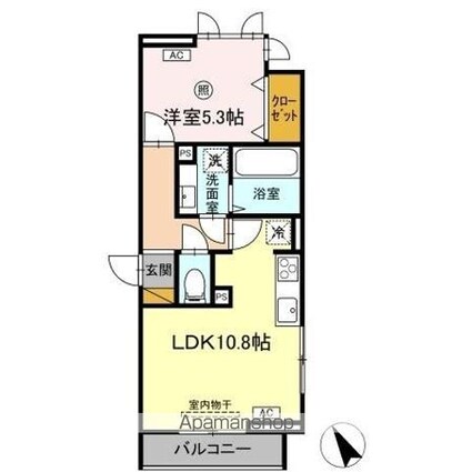 Ｓｅｒｅｎｖｉｔａ　ｗｅｓｔ（セレウィータ　ウェスト）[1LDK/40.84m2]の間取図