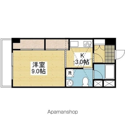 ＲＵ・ＲＡＬ[1K/33.42m2]の間取図