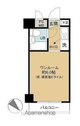 ペガサスマンション千束[1R/16.01m2]の間取図