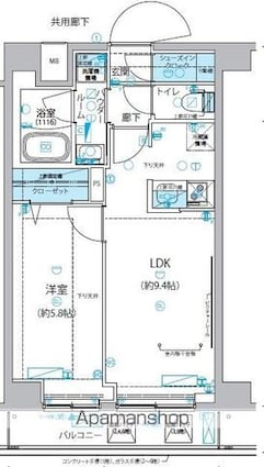 メインステージ板橋志村Ⅲ[1LDK/36.06m2]の間取図
