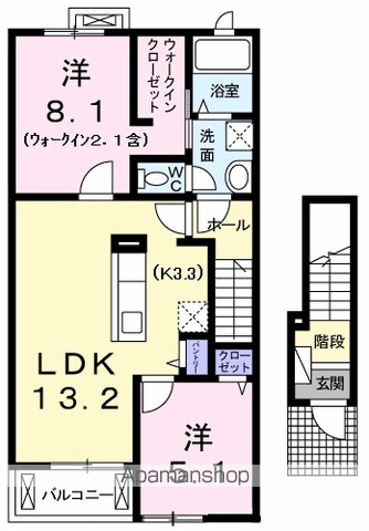 【ソレイユⅡの間取り】