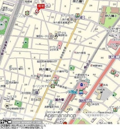 グラン蒲田[1R/16m2]の配置図