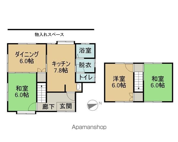 土岐市泉町大富&nbsp;2階建&nbsp;築46年のイメージ