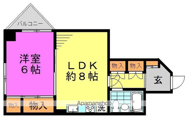 梅里大同マンションの間取り写真
