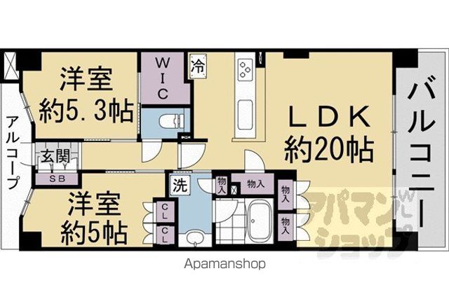 ジオ京都西院の間取り写真
