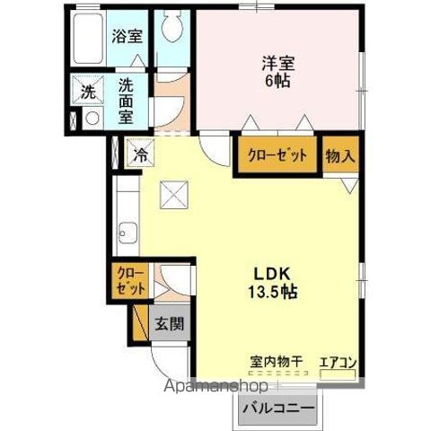 千葉市中央区都町のアパートの間取り