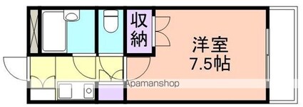 エフスタイル六十谷[1K/25.18m2]の間取図