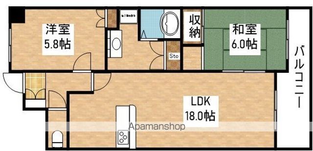 大阪市御堂筋線 新大阪駅 徒歩13分 8階建 築19年の間取り写真
