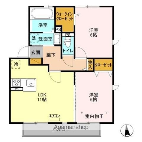 オアシスタナカの間取り写真