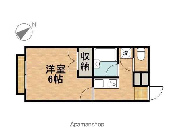 川崎市中原区上小田中のアパートの間取り