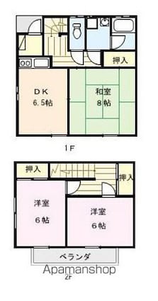 ヴィラサンメント[3DK/69.56m2]の間取図
