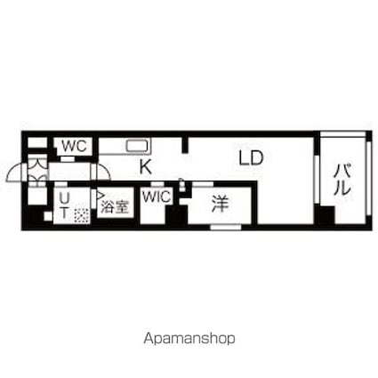 ＴＨＥ　ＧＤ　Ｏｎｅ[1LDK/42.18m2]の間取図