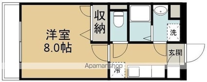プレマ[1K/25.92m2]の間取図