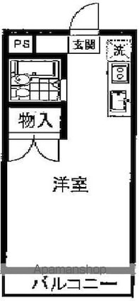サンドエル荻窪[1R/18.5m2]の間取図