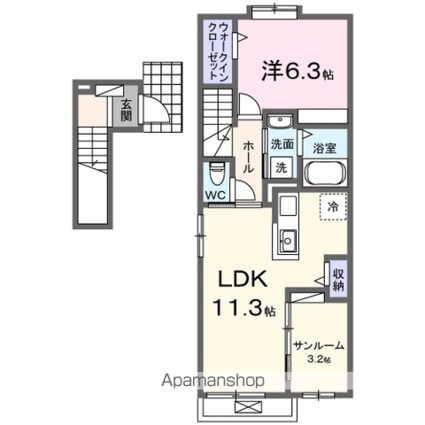 Ｏａｋ・Ｓｅｒｉｏ[1LDK/50.74m2]の間取図