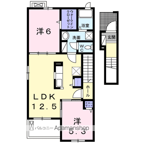 プリムラⅠの間取り