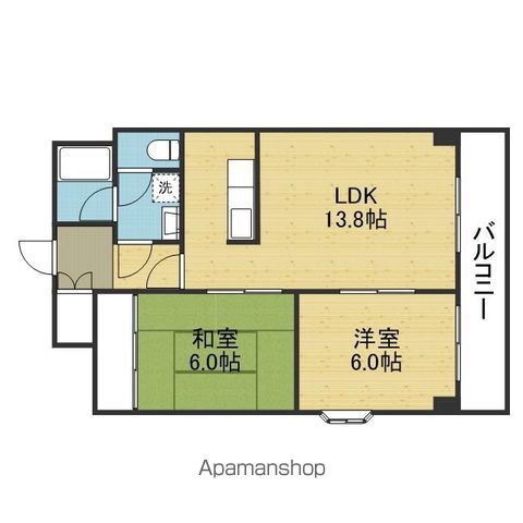 ライラック上本町の間取り写真