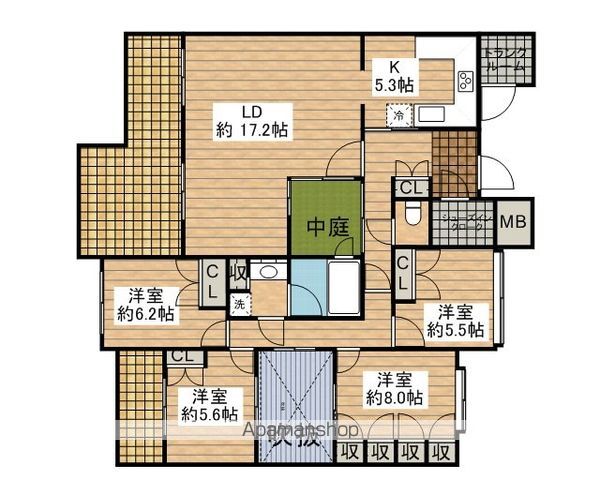 エストライフつつじヶ丘七番館の間取り