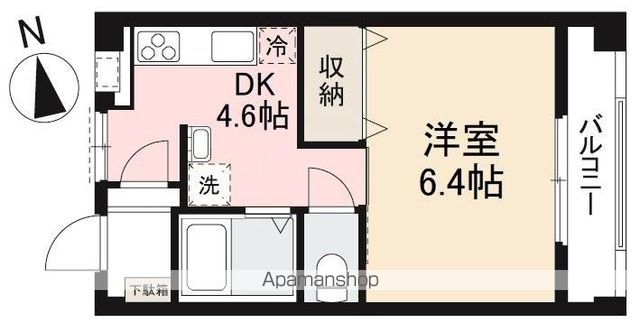 こぐまマンション福岡町の間取り写真