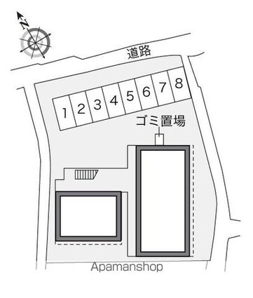 レオパレス和庄[1K/23.18m2]の配置図