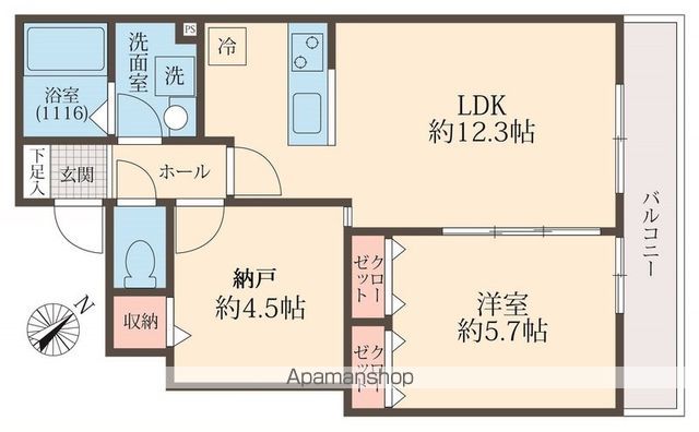 ミリアビタ稲毛東の間取り写真