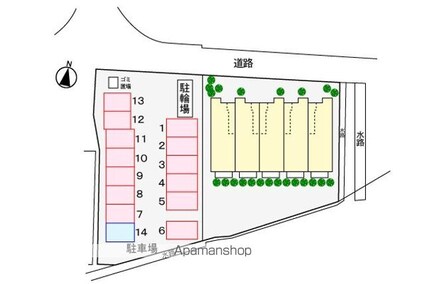 スノーフレーク・アイ[1R/32.9m2]の配置図